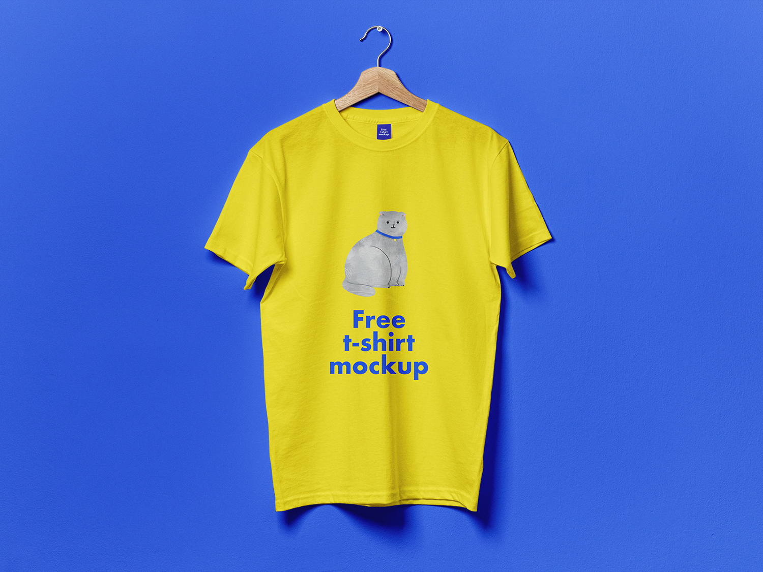 Free Hanging T-Shirt PSD Mockup