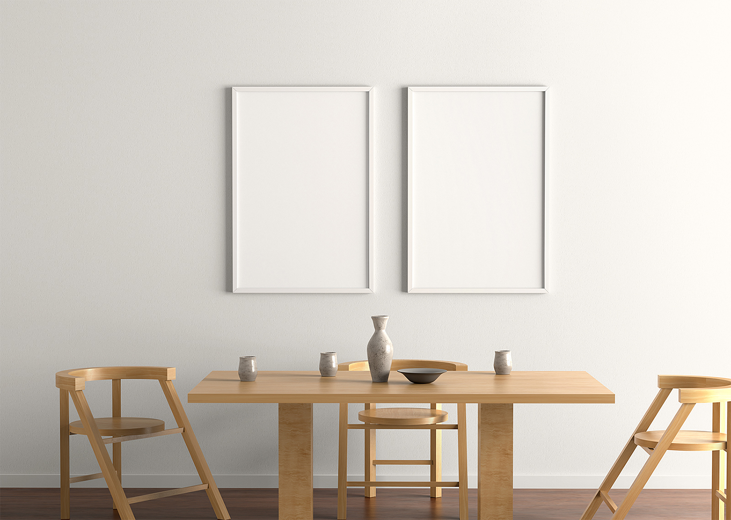 Free Indoor Poster Frame Mockup