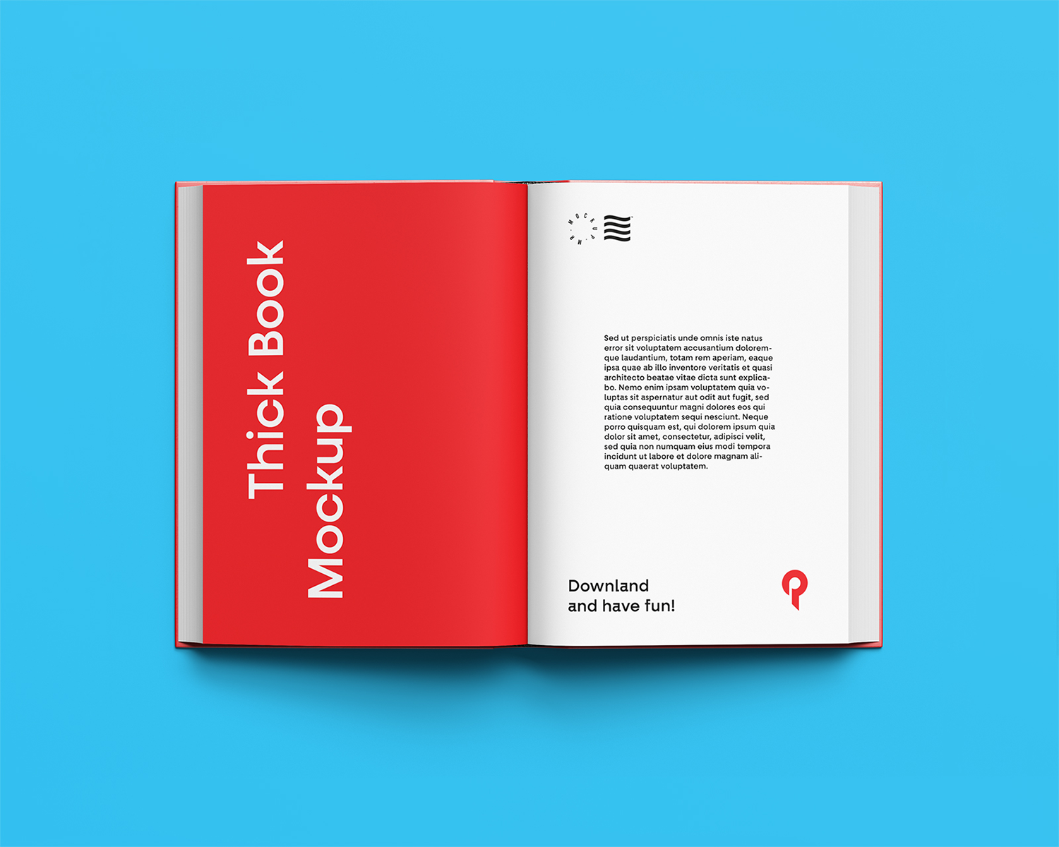 Free Open Hardcover Book Mockup (PSD)