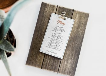 Free Restaurant Menu Card Mockup