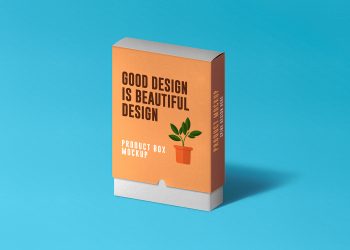 Free Slide Product Box Mockup