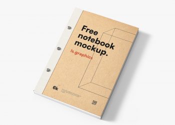 Kraft Notebook Free Mockup