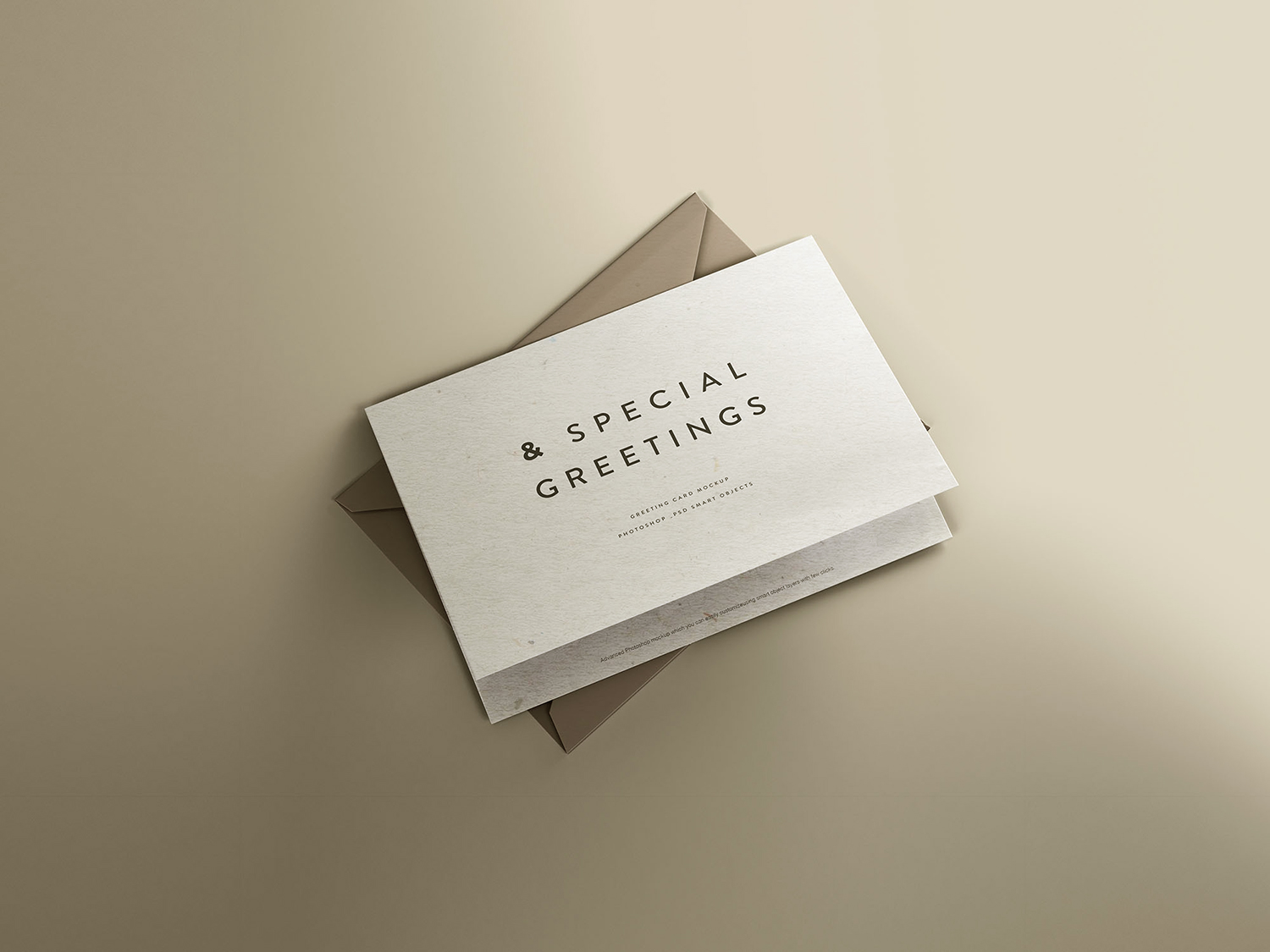 PSD Greeting Card Mockup