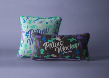 PSD Throw Pillow Mockup Set