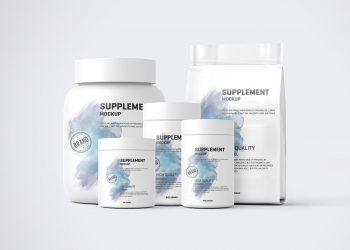 Protein Pack and Jar Free Mockups