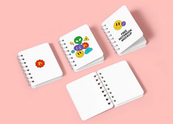 Spiral Notebook Free Mockup Set