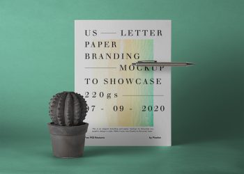 US Letter Brand Paper Free Mockup