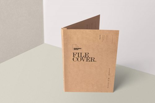 Brand Folder Stationery Mockup