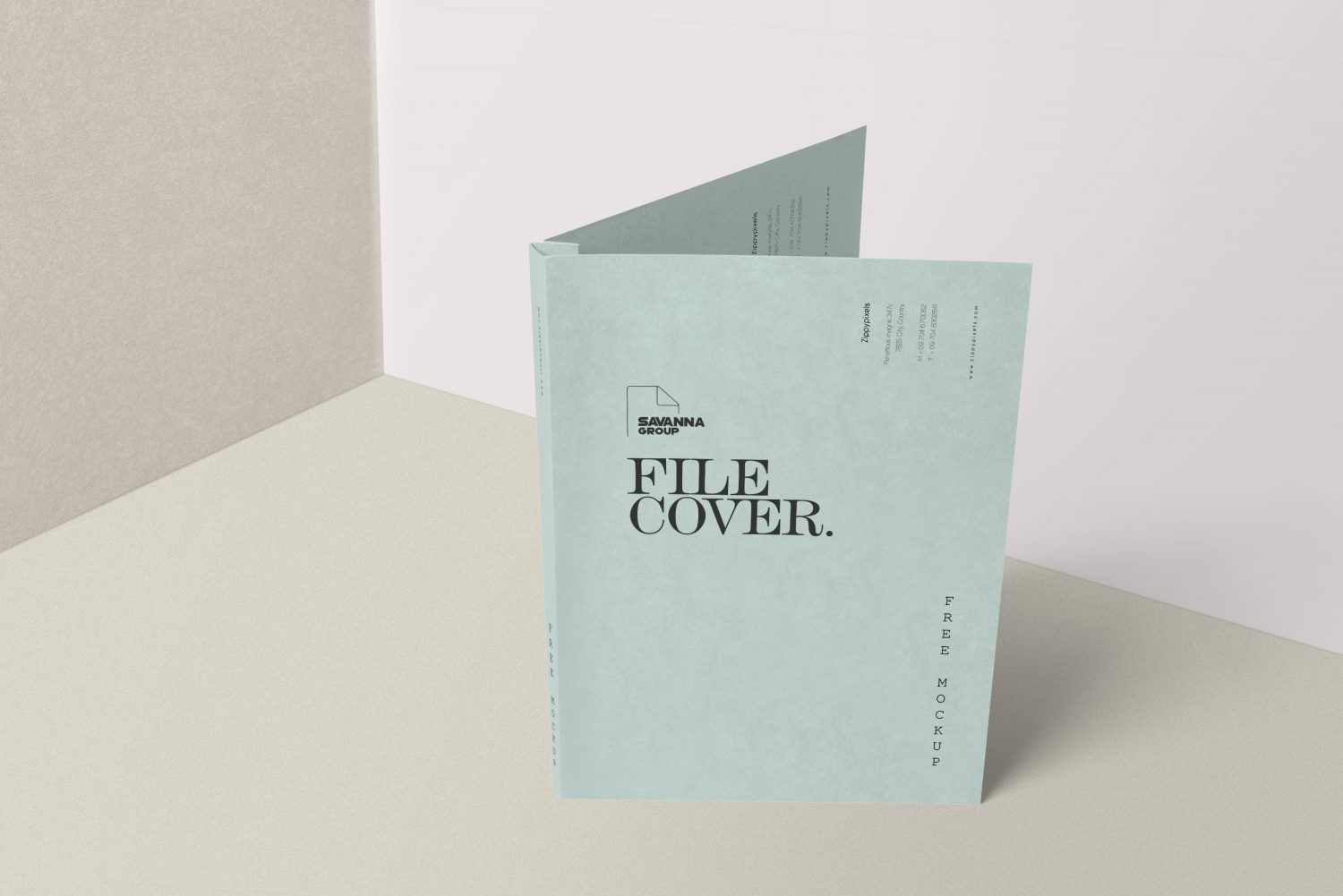 Brand Folder Stationery Mockup