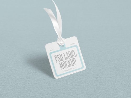 Cloth Label Tag Free Mockup