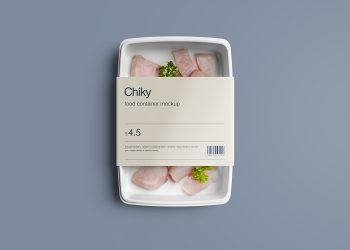 Disposable Food Container Mockup