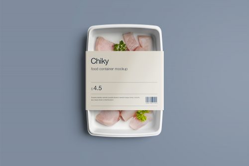 Disposable Food Container Mockup