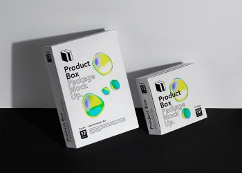 Free Box Packaging Mockup Scene