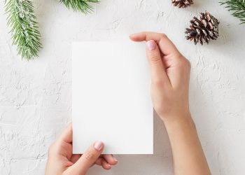 Free Christmas Card Mockup