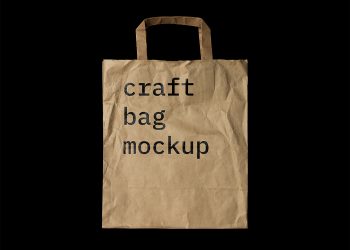 Free Craft Paper Bag Mockup