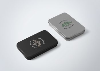 Free Metal Boxes Mockup