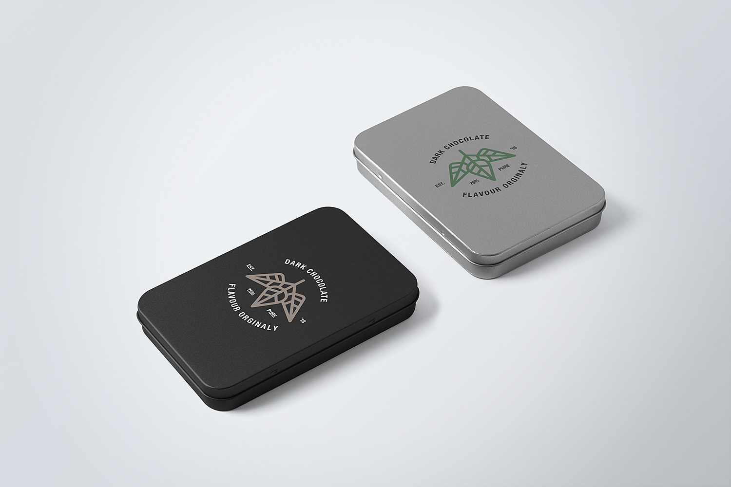 Free Metal Boxes Mockup