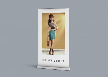 Free Roll-up Banner Stand Mockup