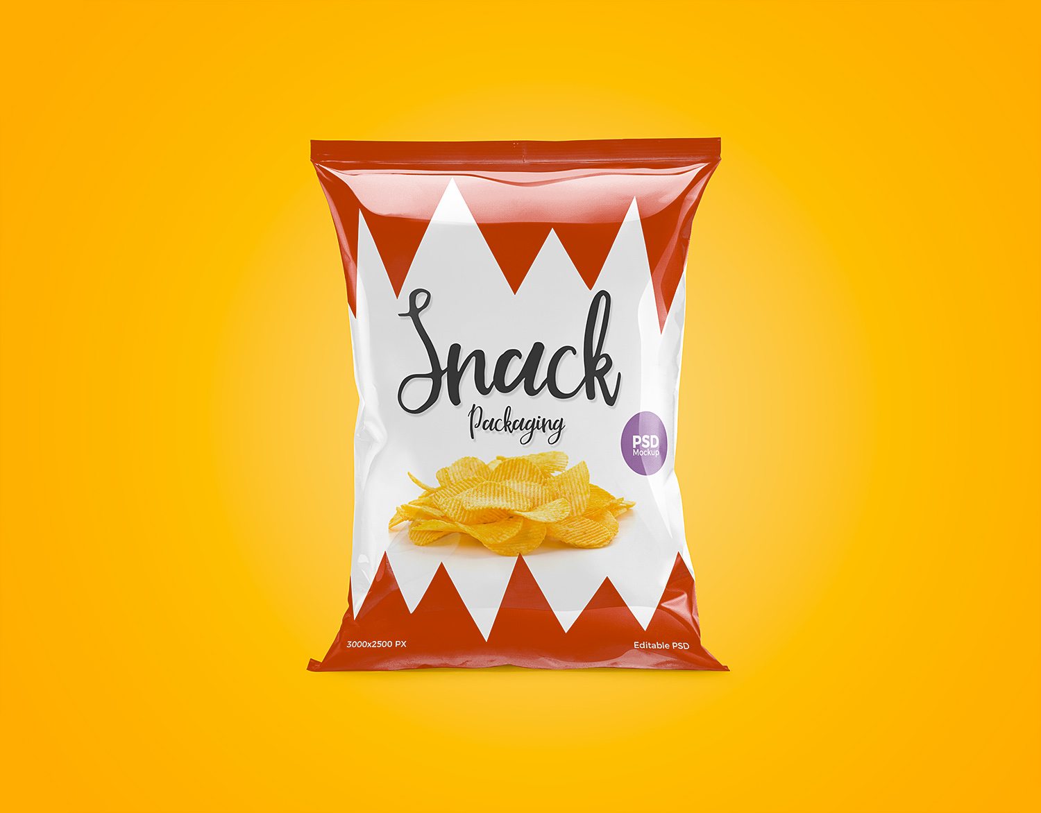 Free Snack Packaging Mockup