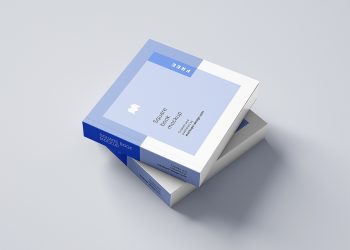 Free Softcover Square Book Mockup