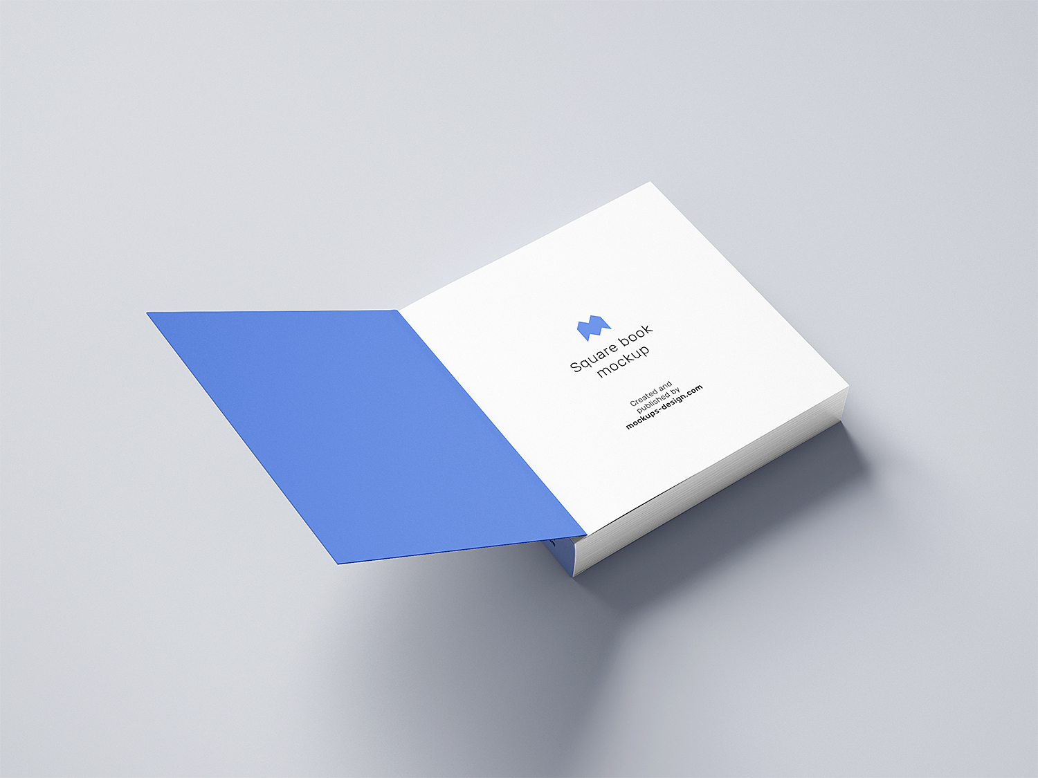 Free Softcover Square Book Mockup