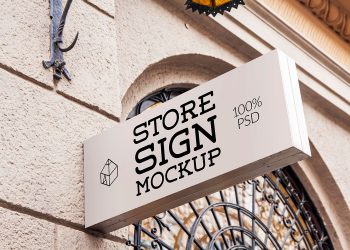 Free Store Sign Mockup