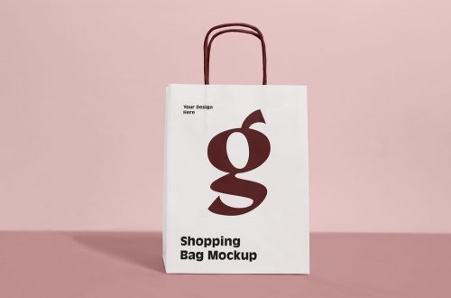 Grocery Shopping Bag Mockup