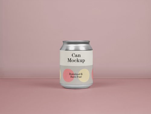 Mini Can PSD Mockup