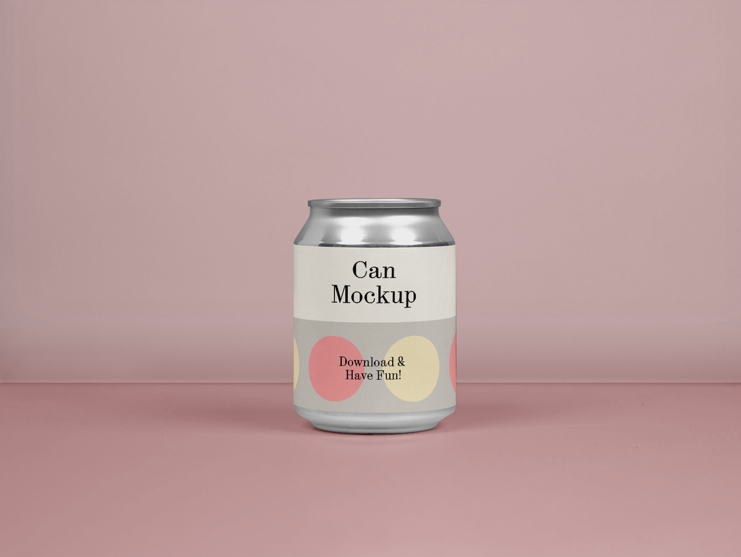 Mini Can PSD Mockup