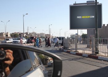 Outdoor Advertising Billboard Free Mockup