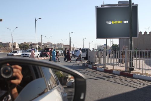 Outdoor Advertising Billboard Free Mockup