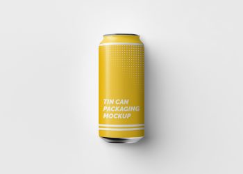 Tin Can Packaging Mockup