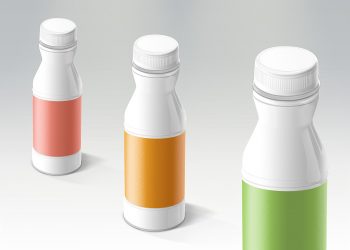 Yogurt Plastic Bottle Free Mockup