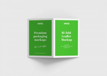 Bi Fold Leaflet Mockup