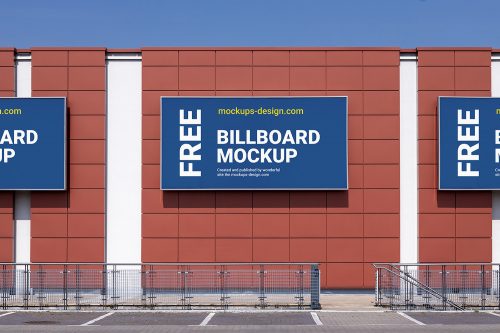 Billboard at the Mall Mockup