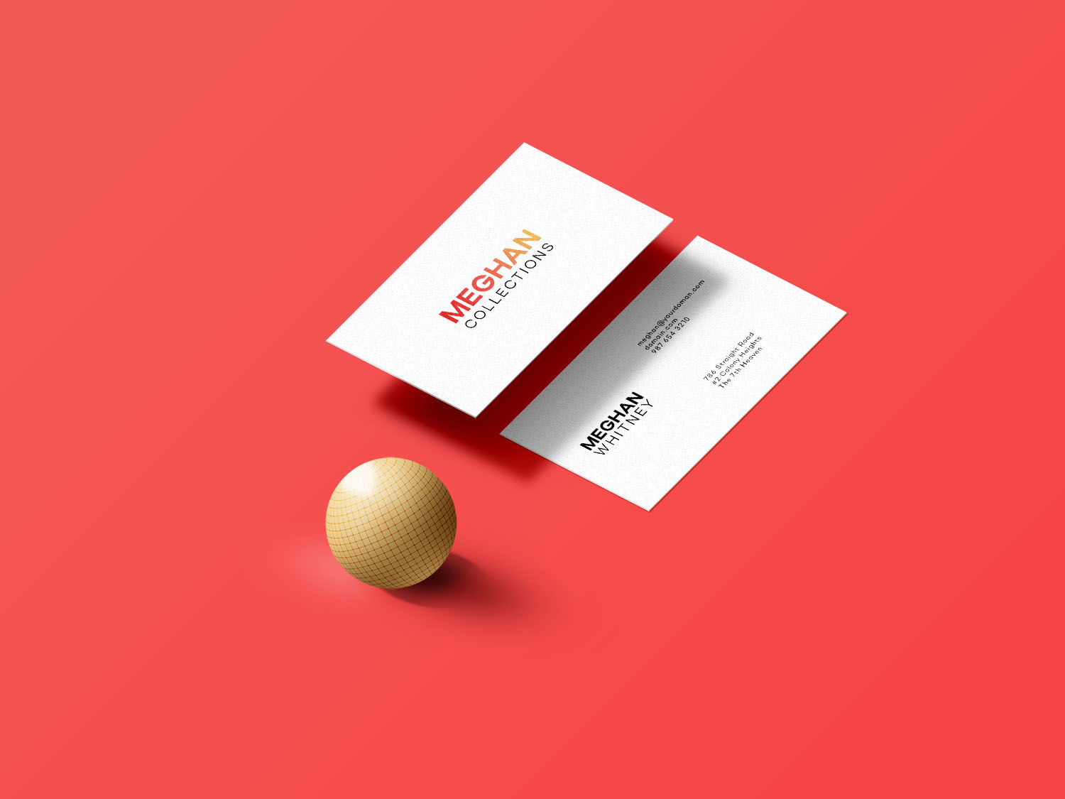 Business Card Mockup PSD