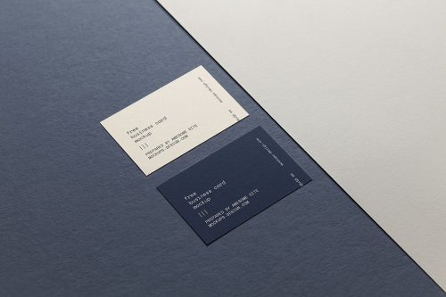 Business Card on a Paper Plane Mockup