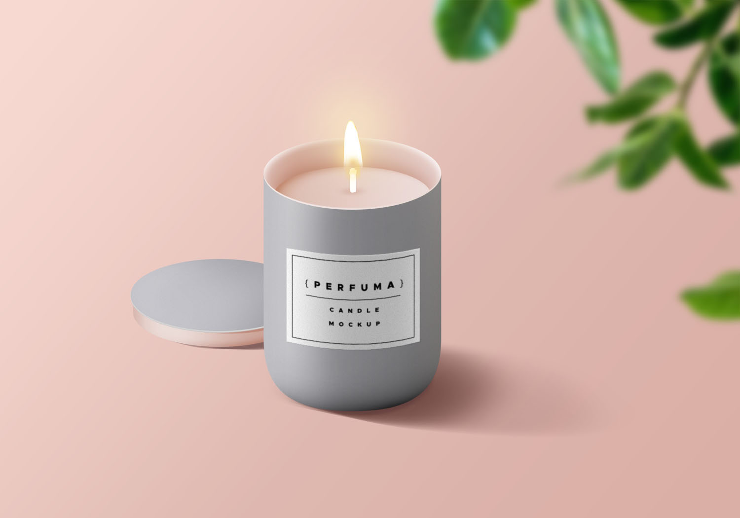 Candle Mockup PSD