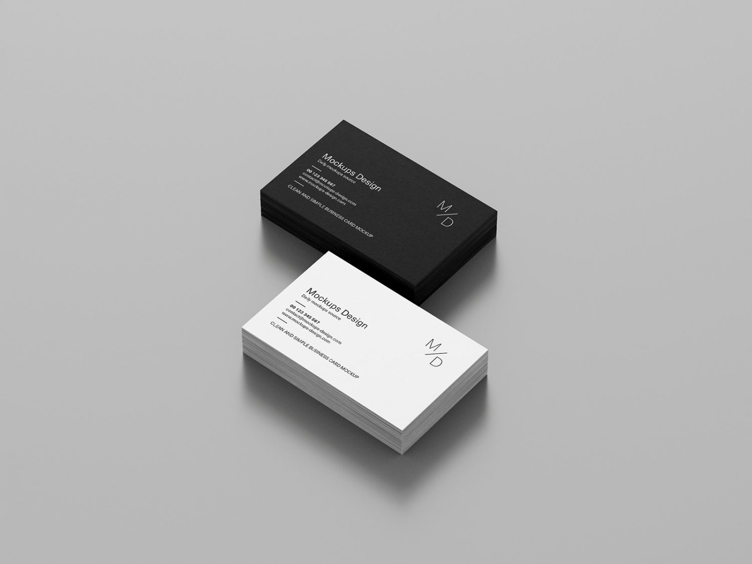 Clean Business Cards Mockup