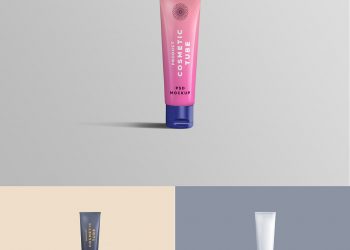 Cosmetic Tube PSD Mockup