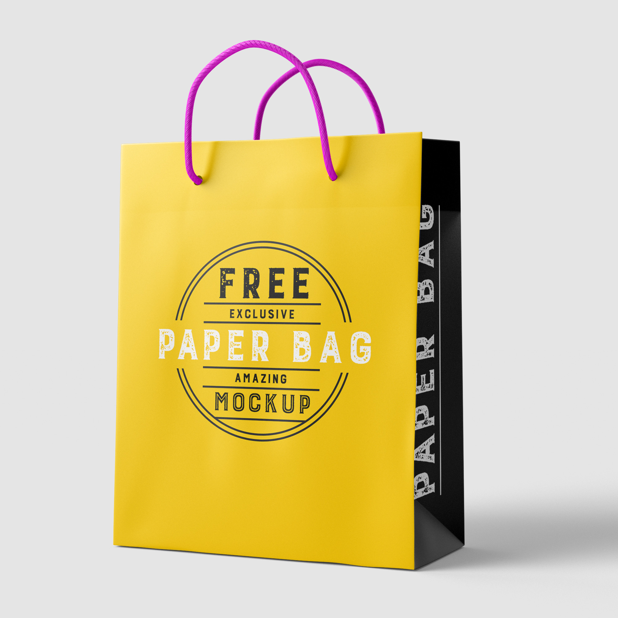 Free Paper Bag Mockup