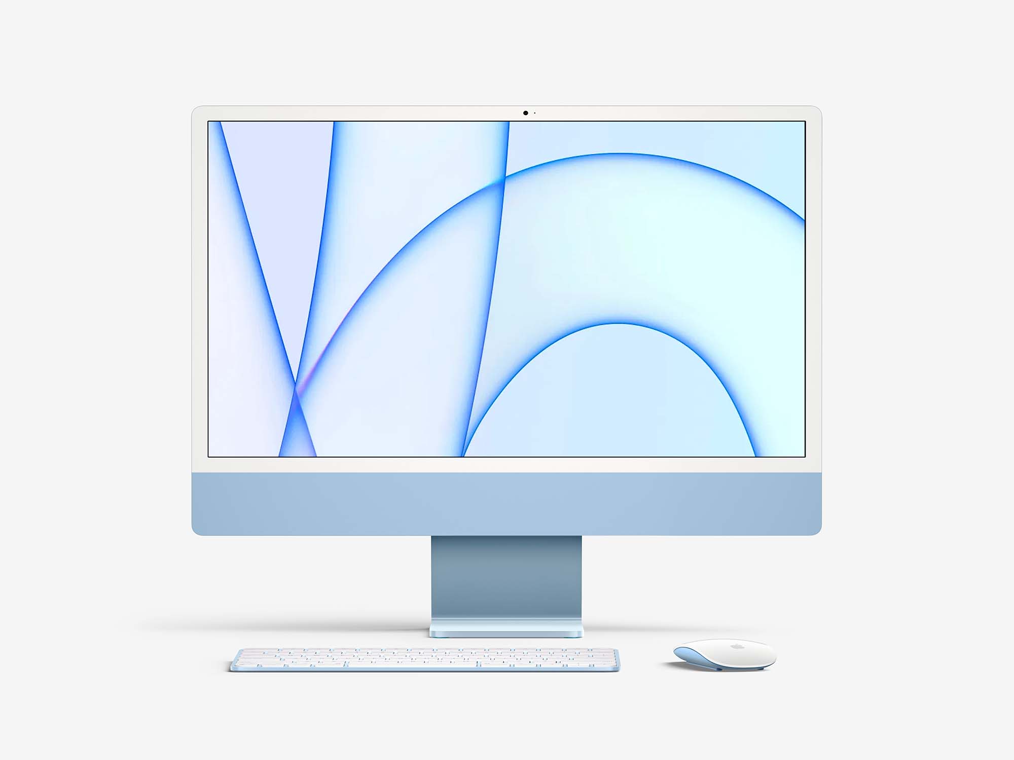Free iMac 24-inch Mockup