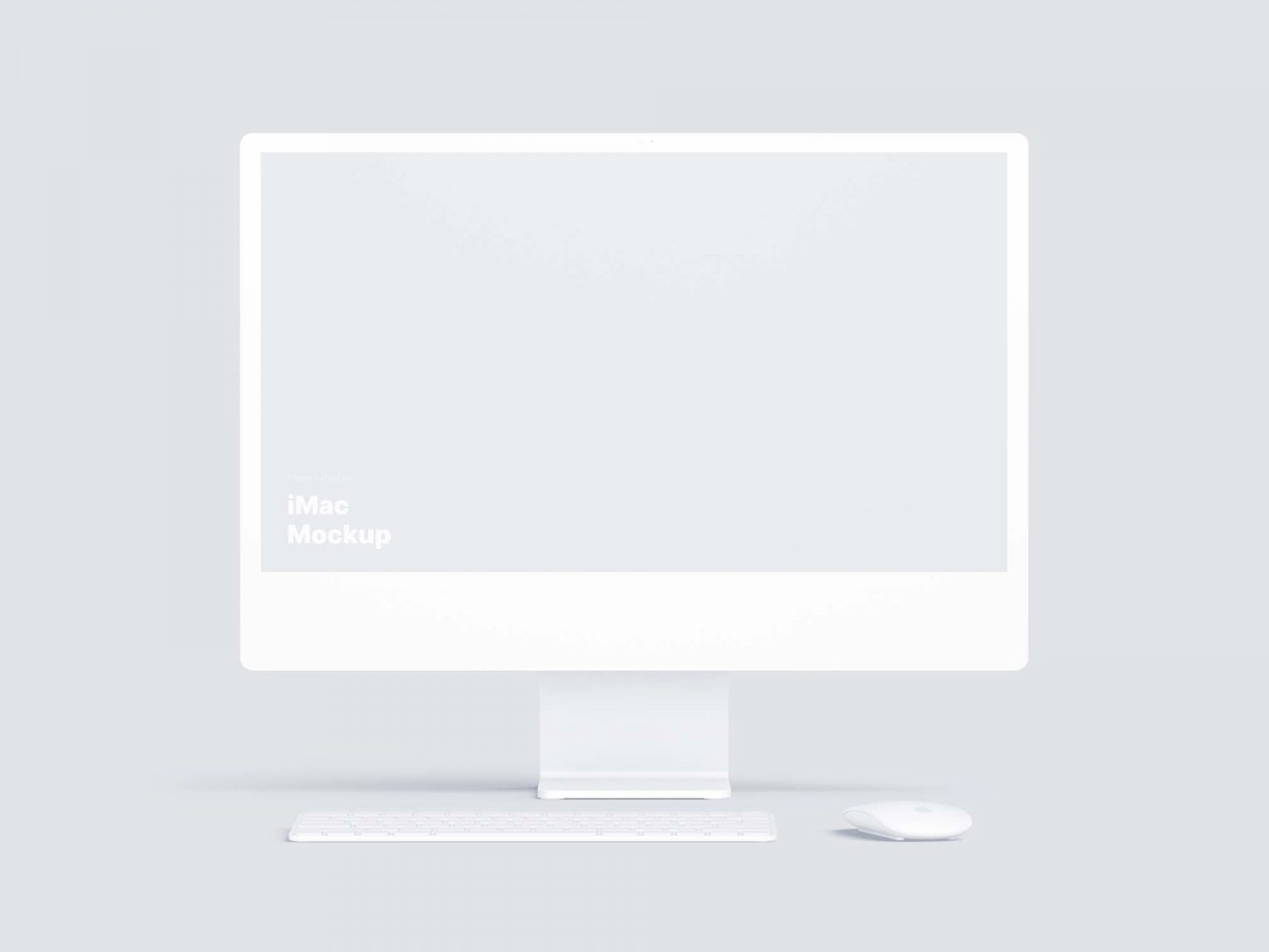 Free iMac 24-inch Mockup