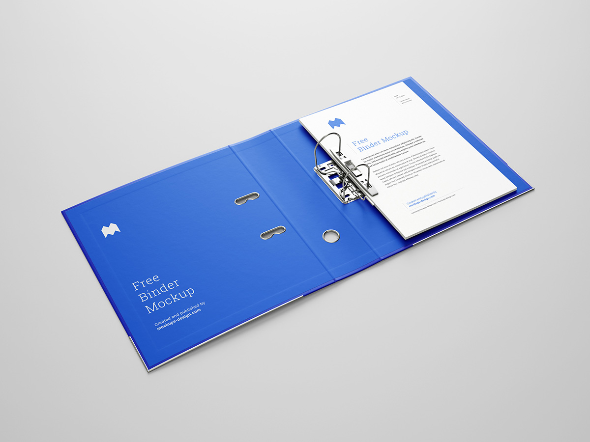 Free Binder Mockup