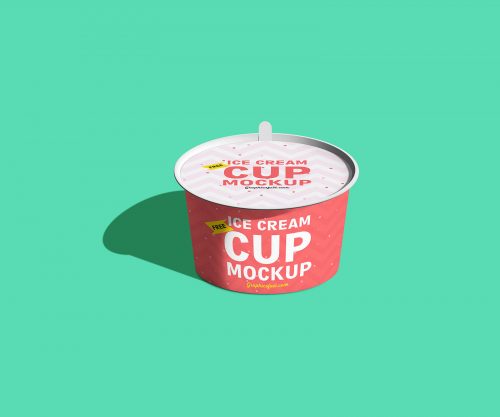 Ice Cream Cup Mockup