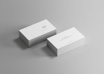 Isometric Business Card Mockup