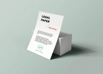 Legal Paper PSD Mockup