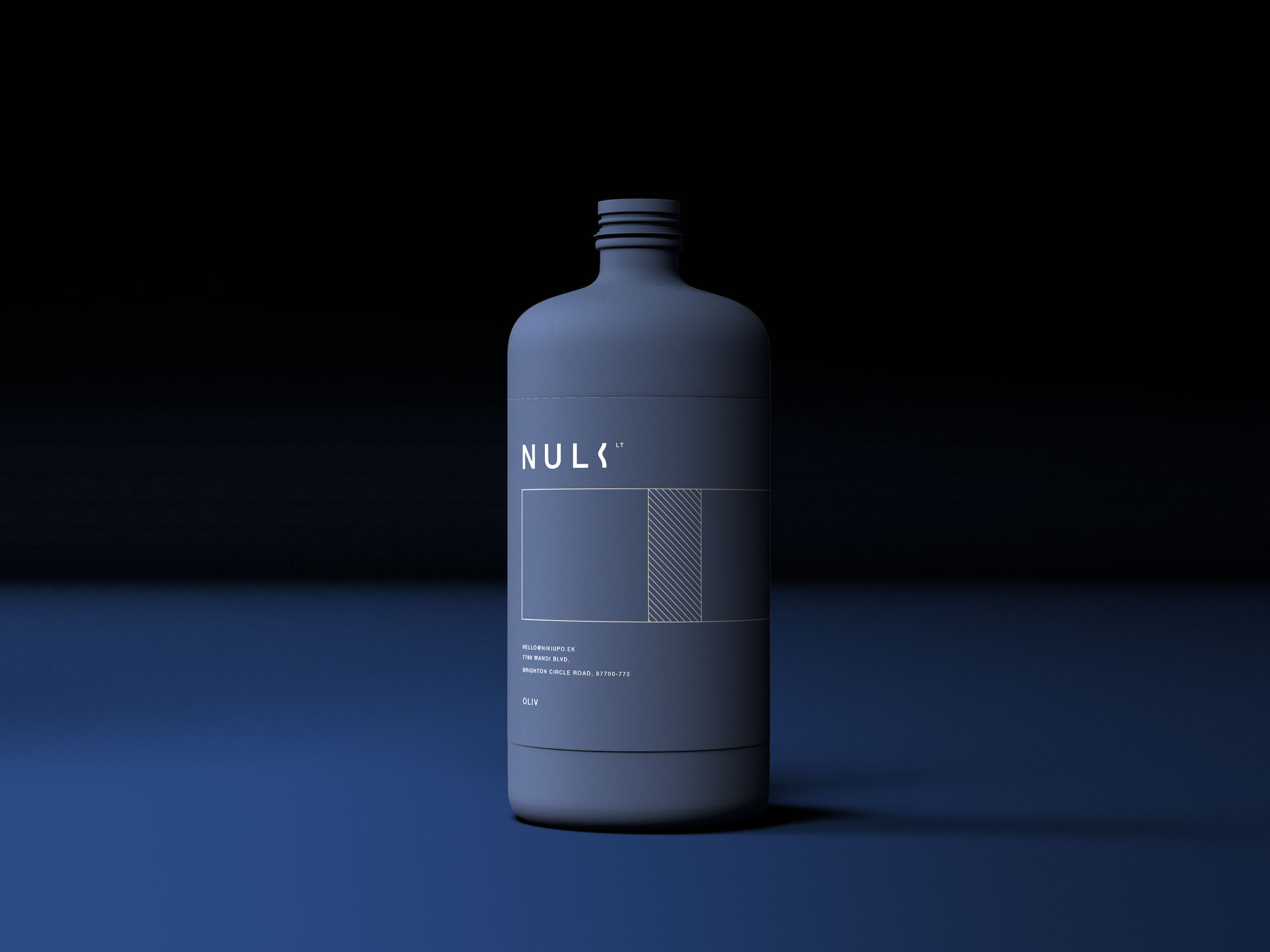 Matte Bottle Mockup