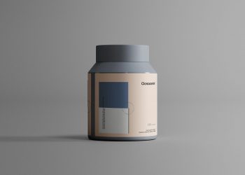 Plastic Jar Mockup