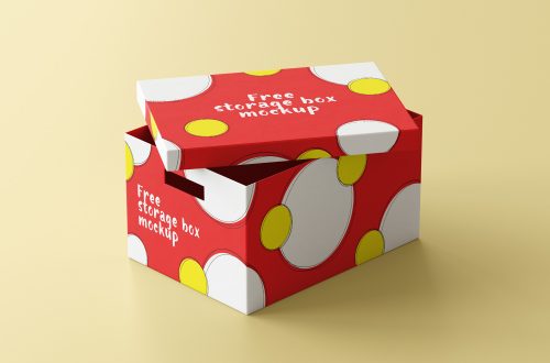 Storage Box Mockup